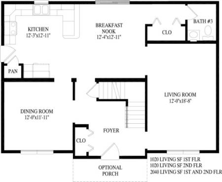 Saratoga Modular Home Floor Plan First Floor